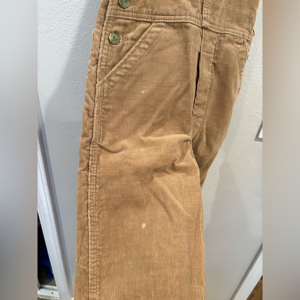 Vintage 1970’s/80’s Liberty Brown Corduroy Kids Overalls Size 8 Made in USA - Picture 7 of 11
